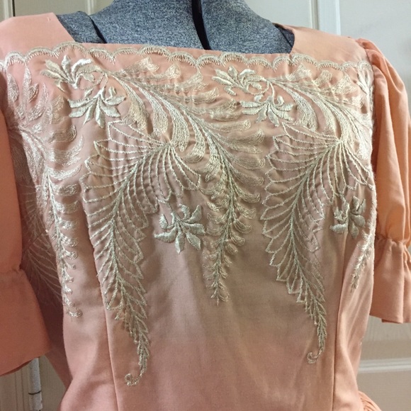 🍑 PRETTY PEACH square dance DRESS! - Picture 7 of 8